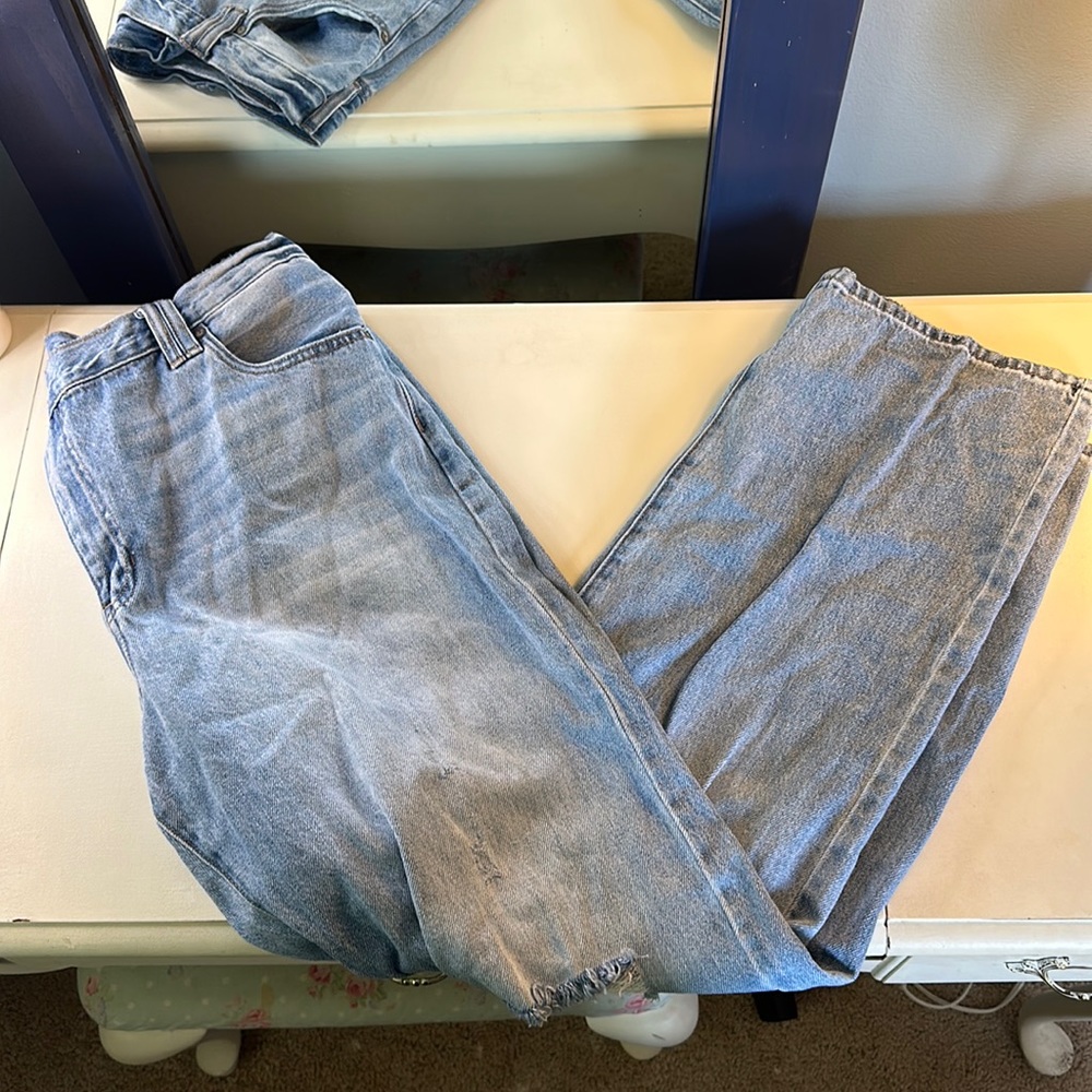Classic Blue Straight Leg Jeans